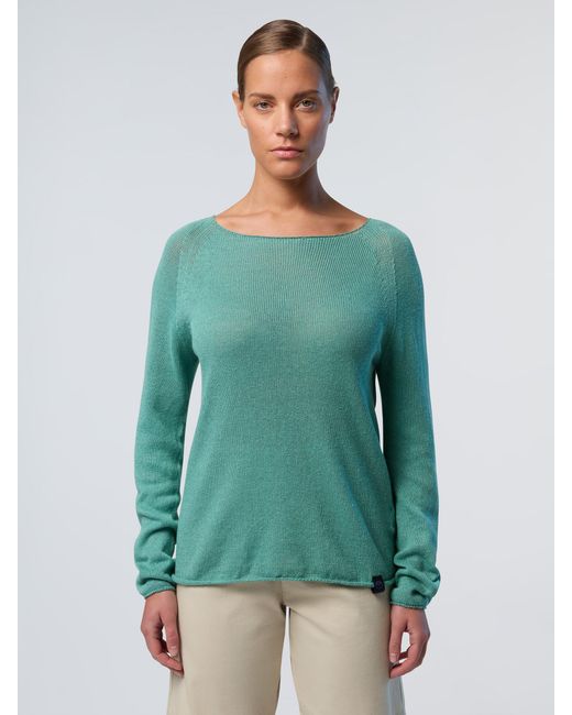 North Sails White Pullover Mit U-Boot-Ausschnitt