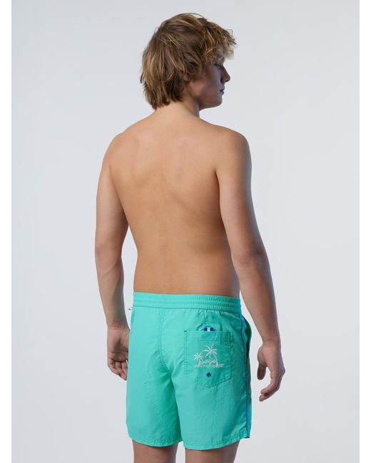 North Sails Washed Nylon Swim Shorts in Blue für Herren
