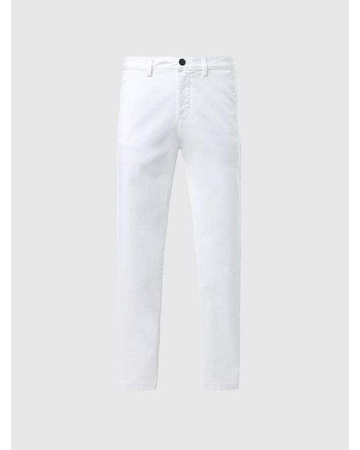 Pantalón chino de algodón orgánico North Sails de color White