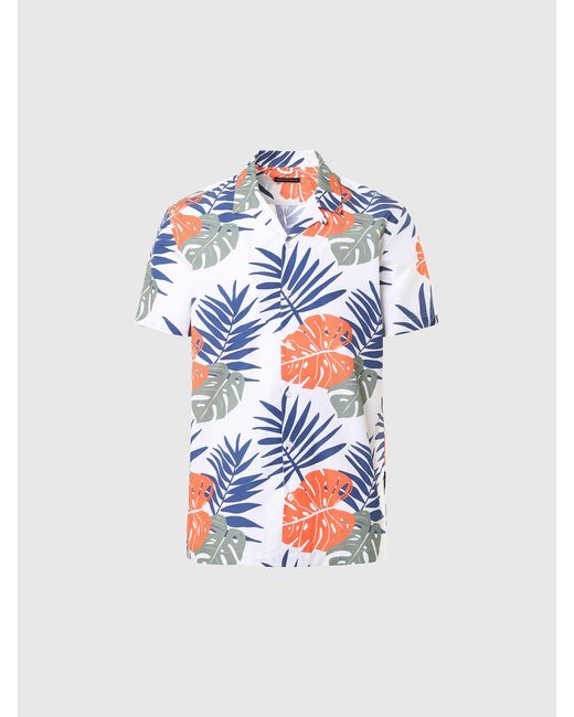 Chemise à imprimé tropical North Sails pour homme en coloris White