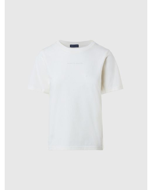 Camiseta básica con logo North Sails de color White