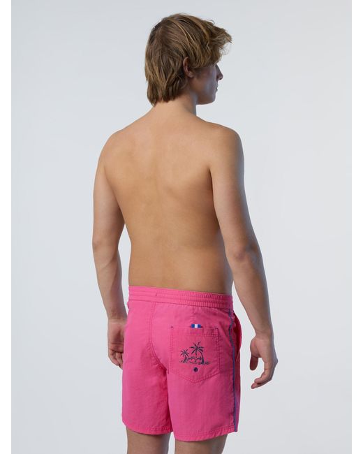 North Sails Washed Nylon Swim Shorts in Blue für Herren