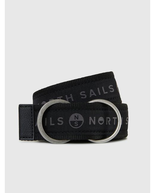 Cinturón De Lona Con Logotipo North Sails de hombre de color Black