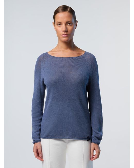 North Sails White Pullover Mit U-Boot-Ausschnitt