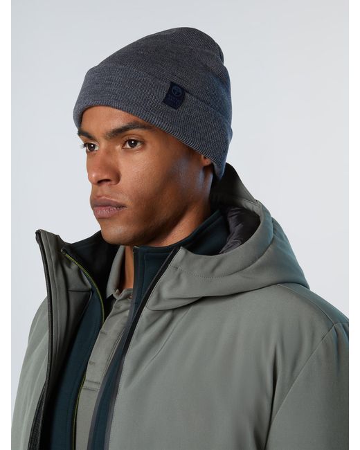 Gorro De Punto Fino Con Bajo Vuelto North Sails de hombre de color Black