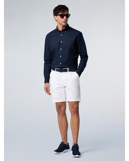North Sails Star Gabardine-Chino-Shorts in Blue für Herren