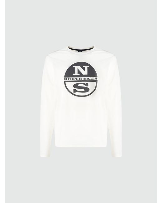 T-Shirt En Jersey Biologique North Sails pour homme en coloris White