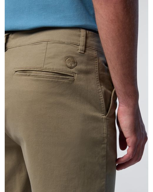 North Sails Star Gabardine-Chino-Shorts in Blue für Herren