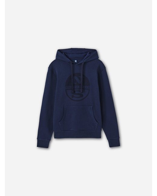 Sweatshirt with maxi logo North Sails pour homme en coloris Blue