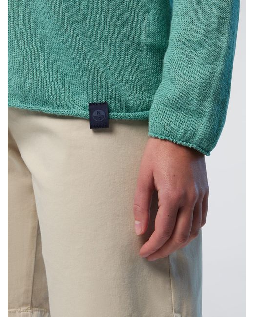 North Sails White Pullover Mit U-Boot-Ausschnitt