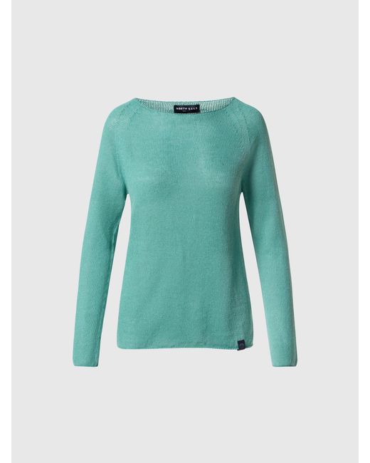 North Sails White Pullover Mit U-Boot-Ausschnitt