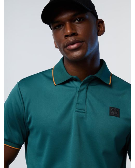 Polo Coolmax North Sails de hombre de color Green