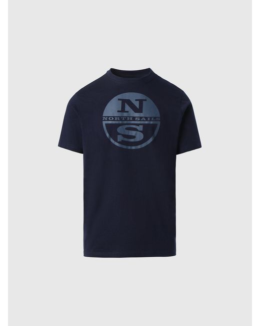 T-shirt con maxi logo di North Sails in Blue da Uomo