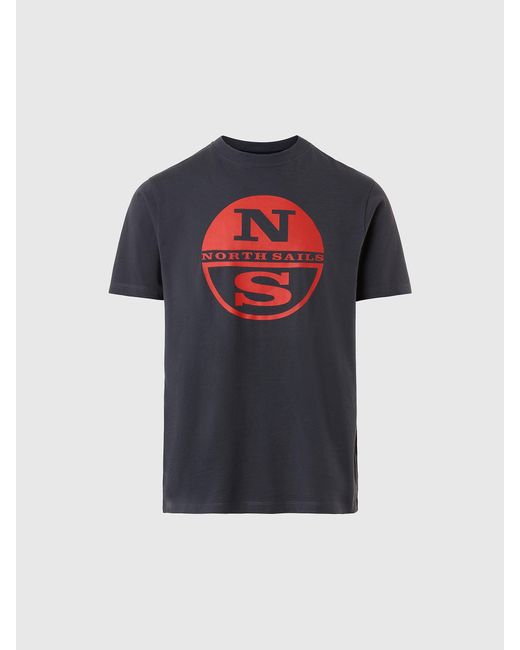 T-shirt con maxi logo di North Sails in Blue da Uomo
