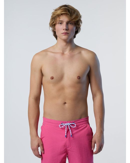 North Sails Washed Nylon Swim Shorts in Blue für Herren