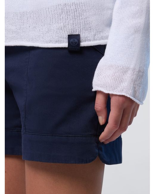 North Sails White Pullover Mit U-Boot-Ausschnitt