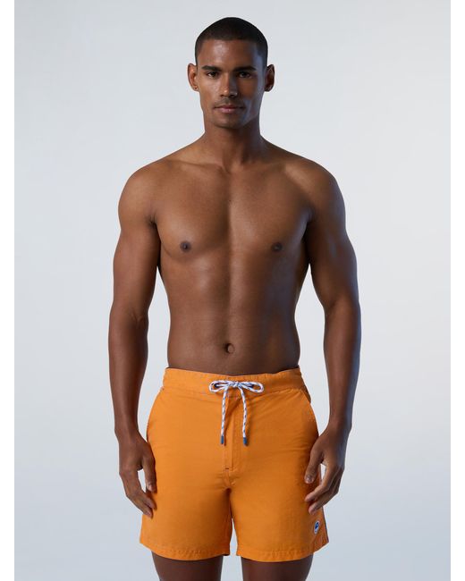 North Sails Washed Nylon Swim Shorts in Blue für Herren
