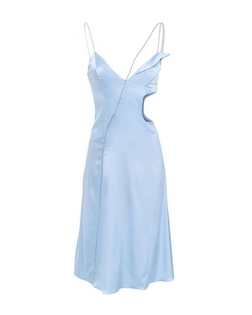 BYVARGA Blue Nancy Silk Dress