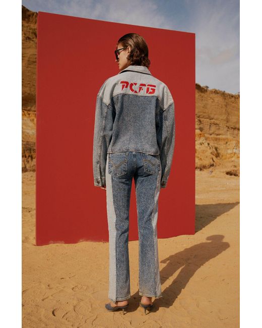 Pcfg Multicolor Free Heaven Inside Out Blue Jacket
