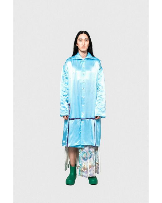 Vincent Li Studio Blue The Origami Long Shirt