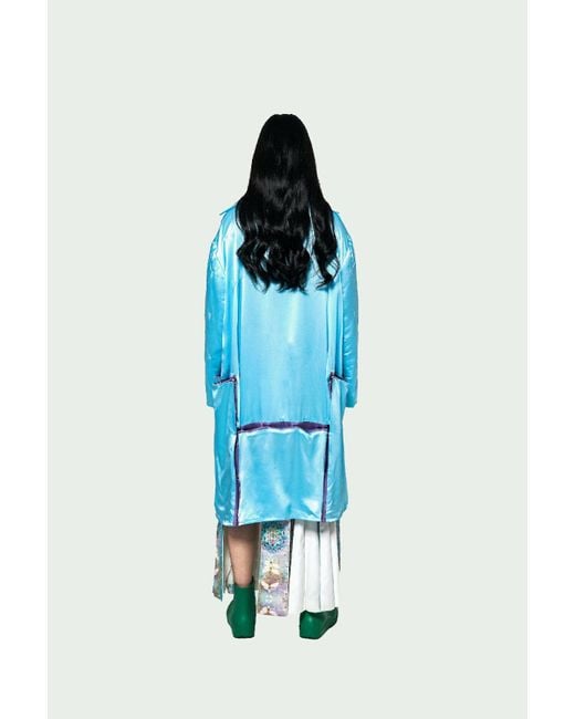 Vincent Li Studio Blue The Origami Long Shirt