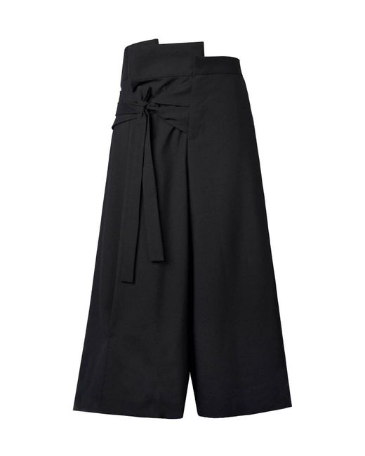 INF Asymmetry Tieup Hakama Style Pants in Red Lyst