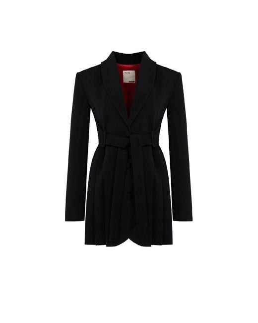 Pcfg Wool Blend Your *itch Jacket Dress - Jet Black