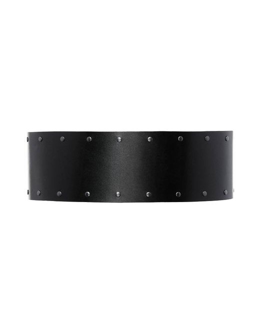 Hay Black Wide Leather Corset Waist Belt Urania B