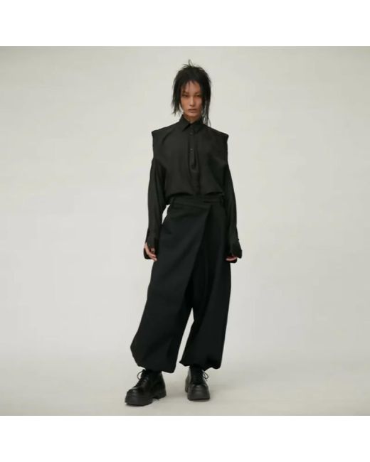 JENN LEE Black Low-rise Denim Clown Pants