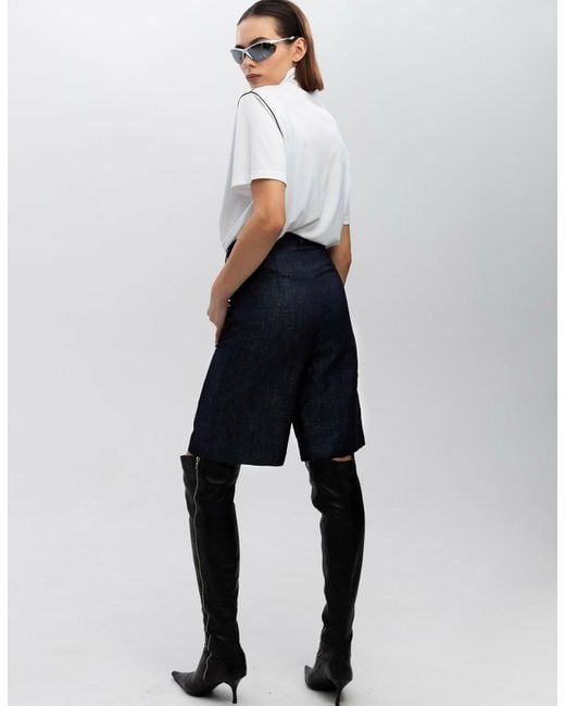 Marchi Blue Denim Shorts "bermuda"