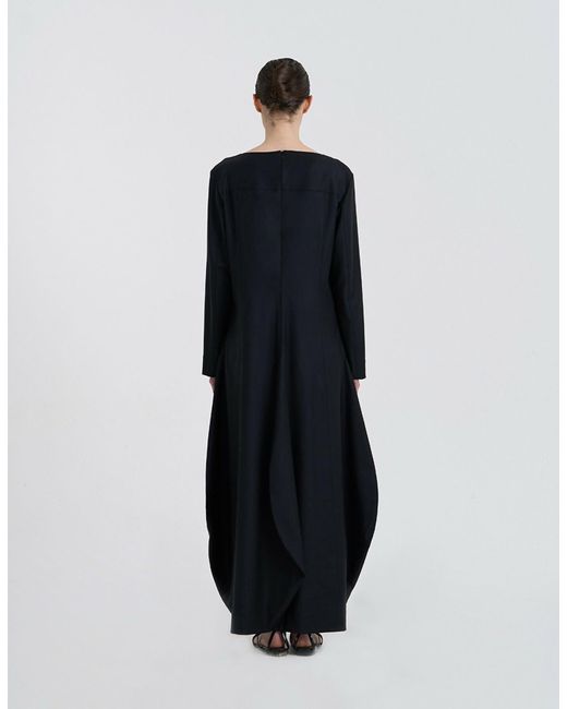 JINSUN Black Morph Wool Dress