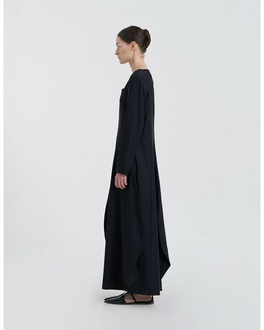 JINSUN Black Morph Wool Dress