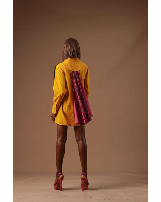 Cute-Saint Ng Brown Asa Shirt-dress