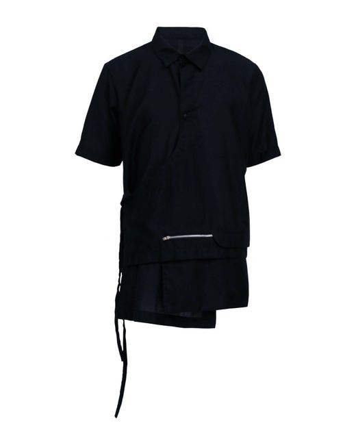 INF White 24ss Multi-layered Pocket Short-sleeve Shirt