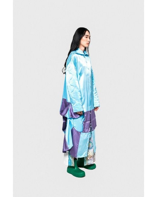 Vincent Li Studio Blue The Origami Long Shirt