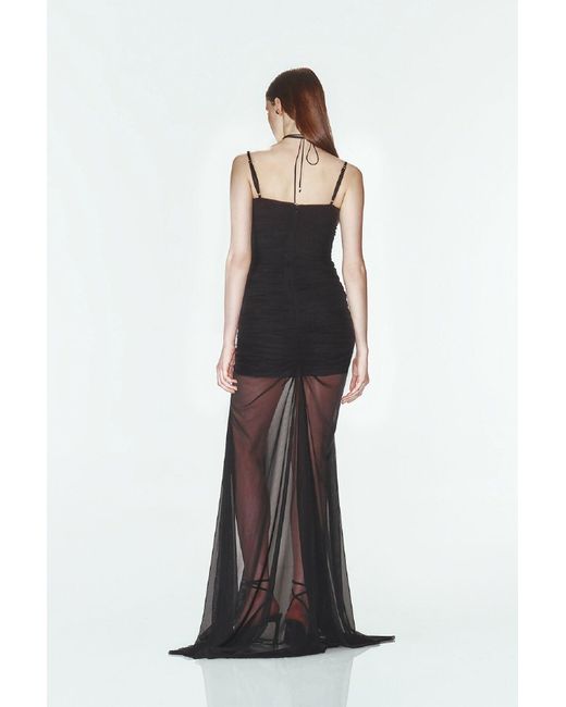 Khéla the Label Multicolor Rolling In Love Gown In Black