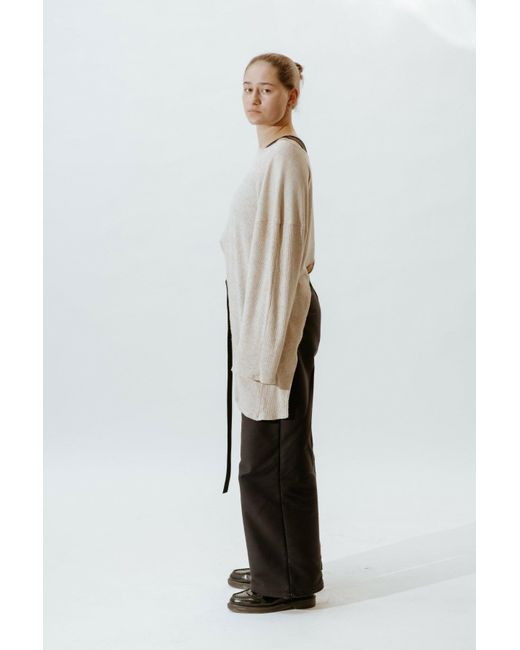 O.22. Multicolor Long Sleeve Tunic With Elongated Sides