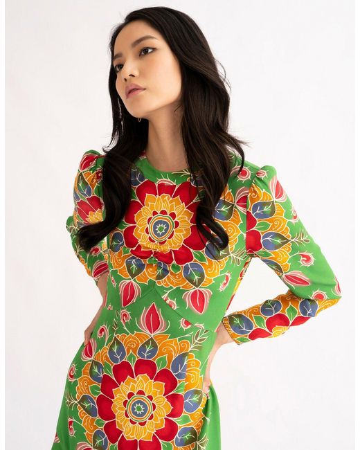 Emma Wallace Green Li Dress