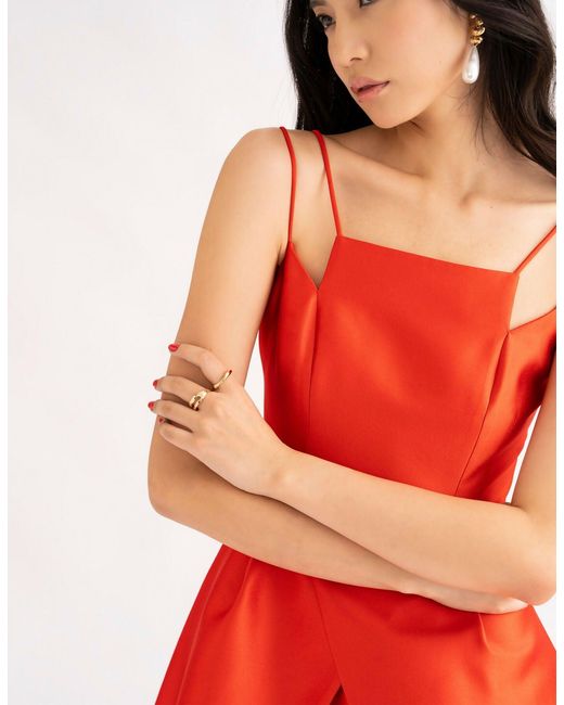 Emma Wallace Red Wav Dress