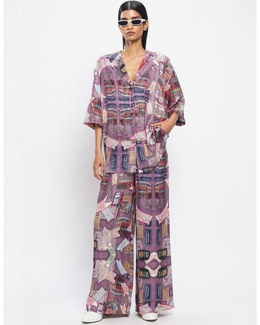 Doh Tak Keh Purple Yatra Pajama Pants