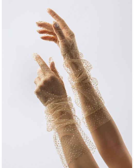 Azima Musayeva White Kaia Gloves