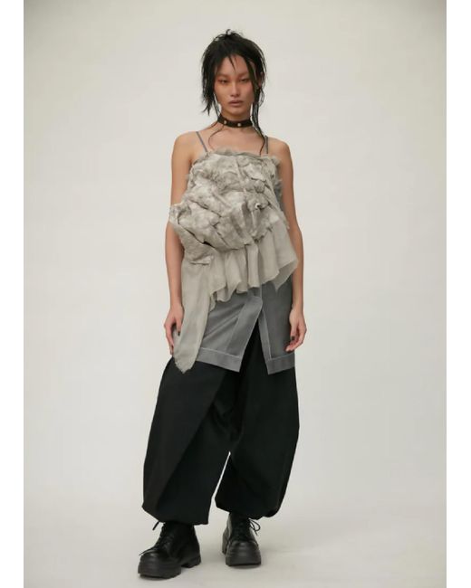 JENN LEE Black Low-rise Denim Clown Pants
