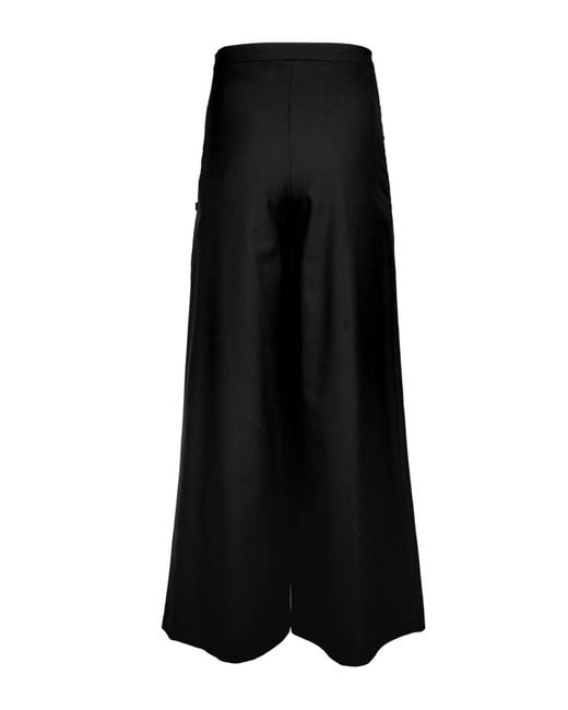 INF Blue Deconstructed Vest Swimsuit-inspired Wide Leg Pants