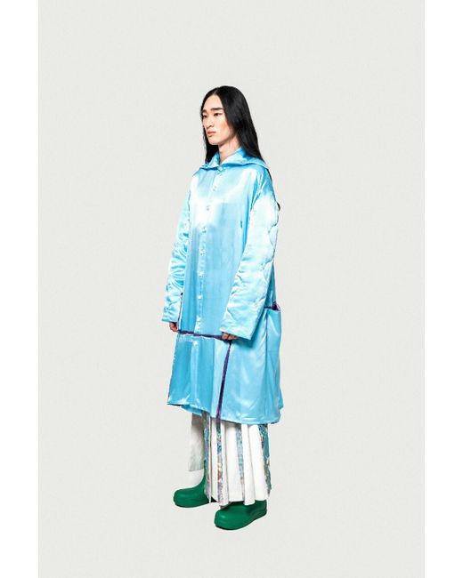 Vincent Li Studio Blue The Origami Long Shirt