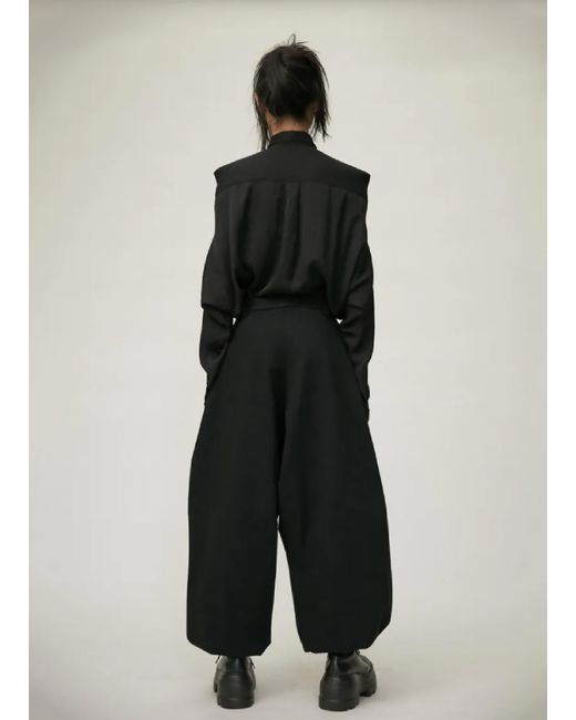 JENN LEE Black Low-rise Denim Clown Pants