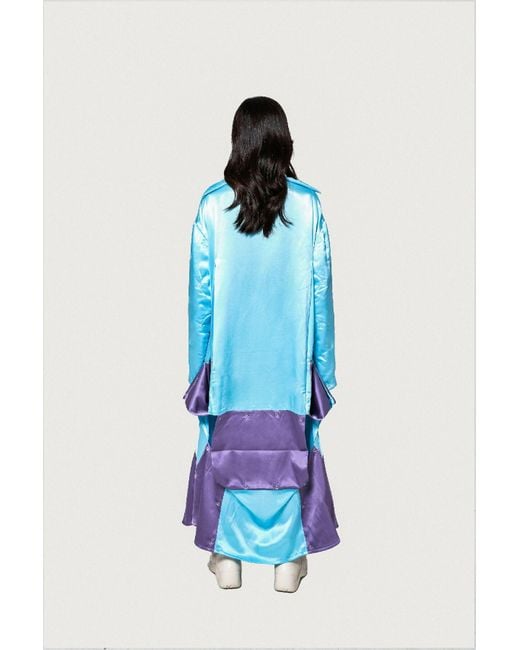 Vincent Li Studio Blue The Origami Long Shirt