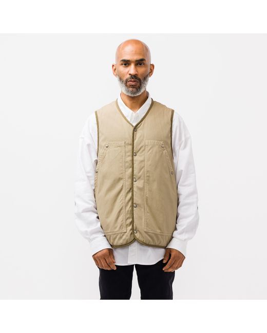 Visvim Synthetic Convey Down Vest in Khaki (Green) for Men | Lyst