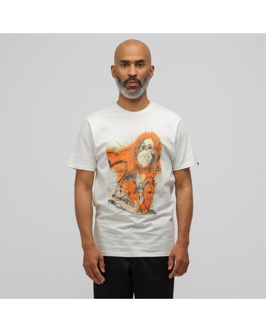 Vans X Ralph Steadman Orangutan Tee in White for Men | Lyst