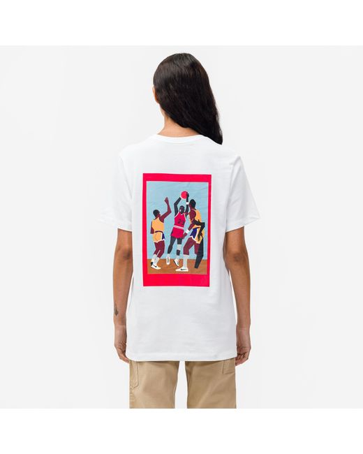 Nike Nina Chanel Abney Logo T Shirt In White Lyst