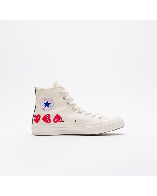 comme des garcons white shoes